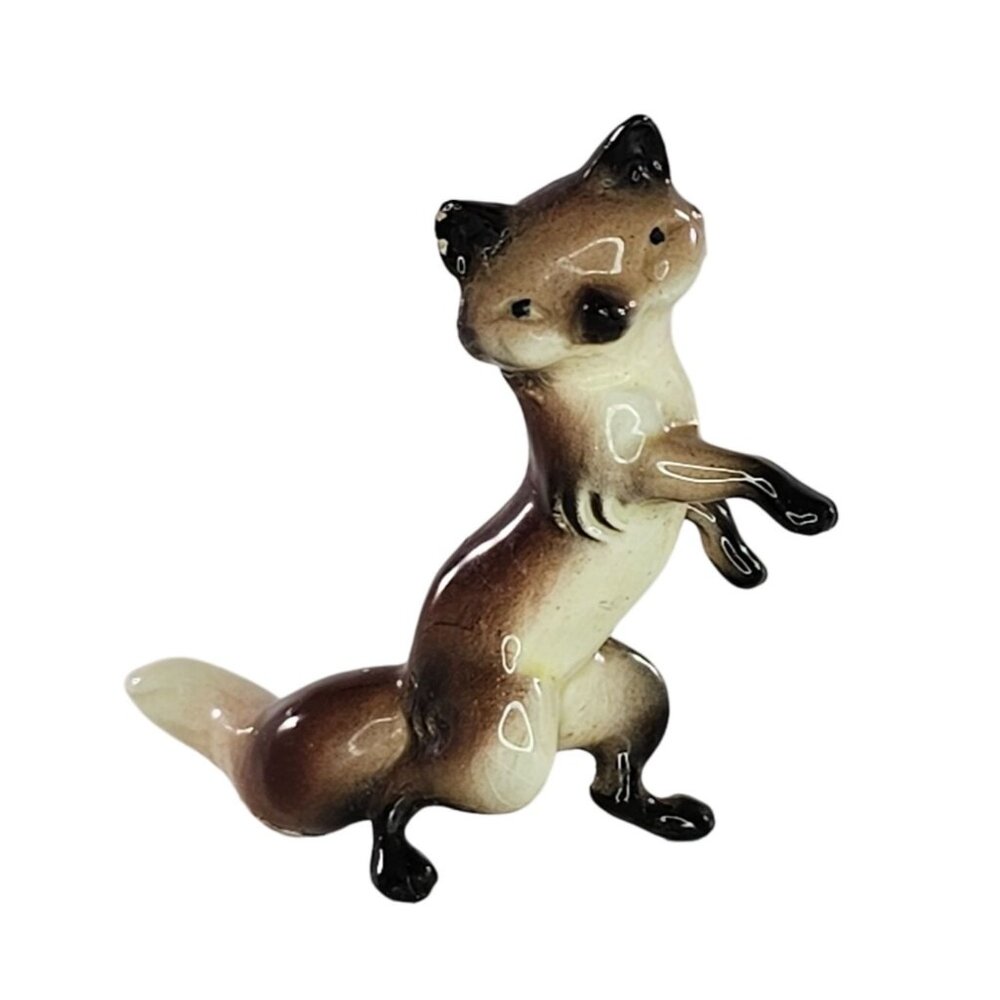 Early Hagen Renaker Papa Fox Walking on Hind Legs *Chipped*